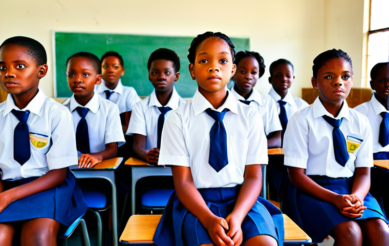 **
"A diverse group of Namibian children in school uniforms, attending class in a bright and modern classroom, fully clothed, appropriate attire, safe for work, perfect anatomy, natural proportions, educational setting, family-friendly, high quality, professional photography, focus on hope and learning."
**