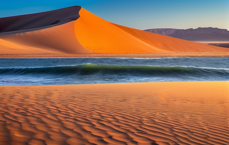 나미비아 광업과 천연자원 개발 - Prompt 1: Desert Jewels and Coastal Majesty**