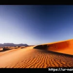 나미비아 사파리 투어 추천 - **Prompt:** A breathtaking wide-angle view of the Sossusvlei sand dunes in Namibia at sunrise. The m...